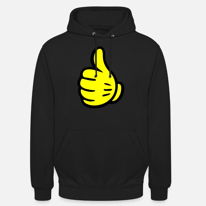Main comme une bande dessinée - Sweat-shirt à capuche unisexe - noir