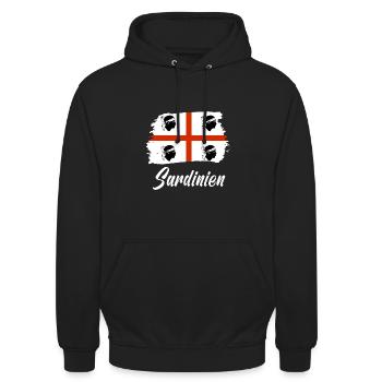 Sardinien Sardegna - Unisex Hoodie - Schwarz - Vorne - Alina (178cm) & Michal (187cm)