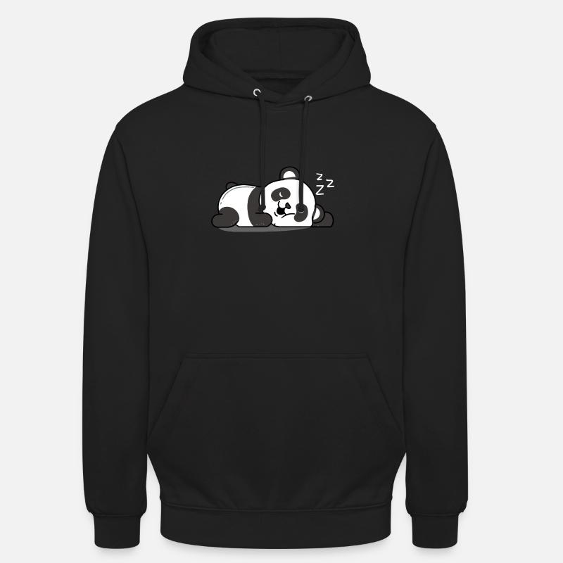 Sleeping Panda - Unisex Hoodie - black