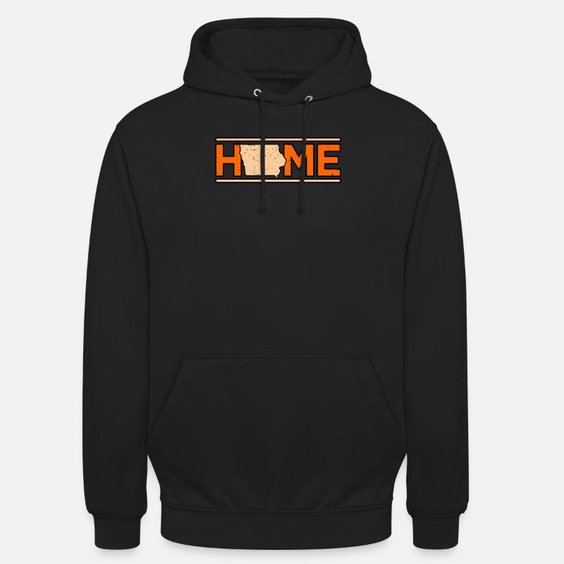 Cadeau de maison dans l’Iowa - Sweat-shirt à capuche unisexe - noir