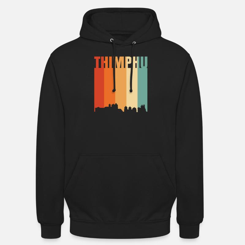 Thimphou - Sweat-shirt à capuche unisexe - noir