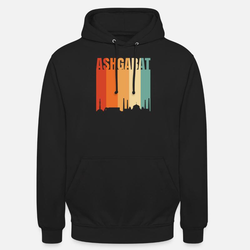 Achgabat - Sweat-shirt à capuche unisexe - noir