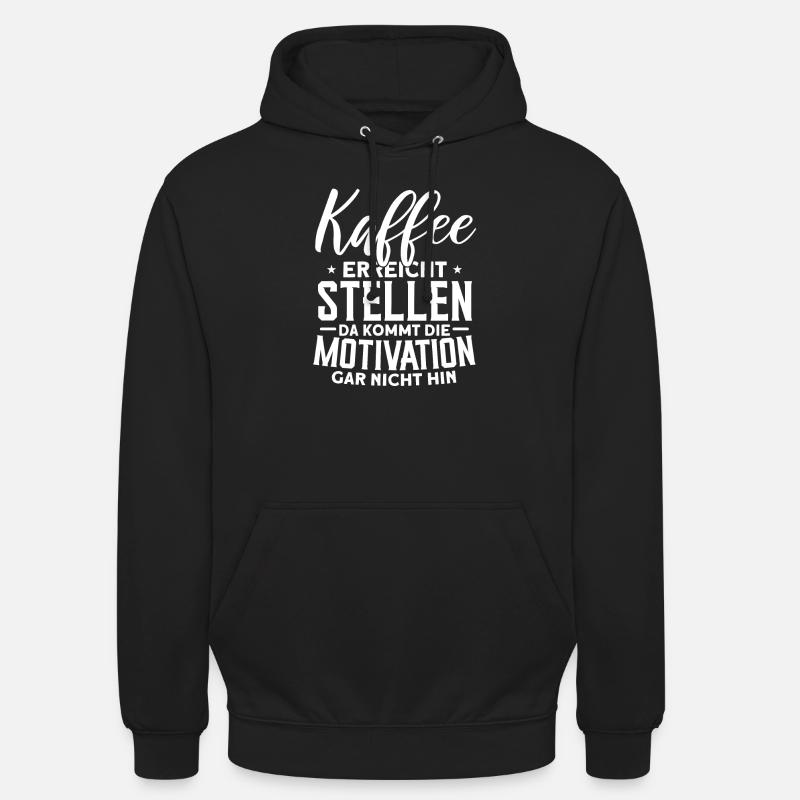 Kaffee - Unisex Hoodie - Schwarz