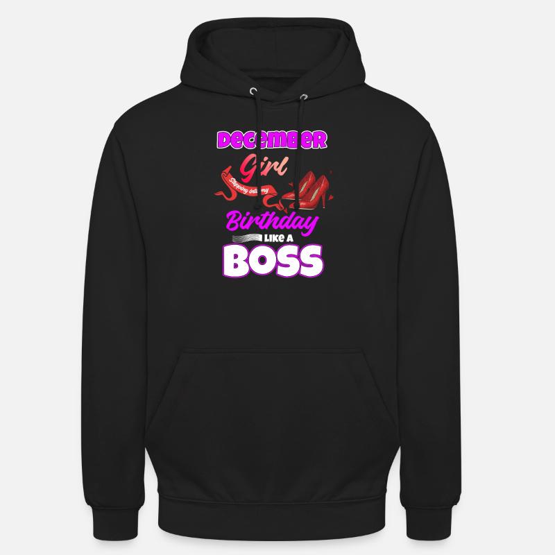 Drôle de cadeau d’anniversaire décembre - Sweat-shirt à capuche unisexe - noir
