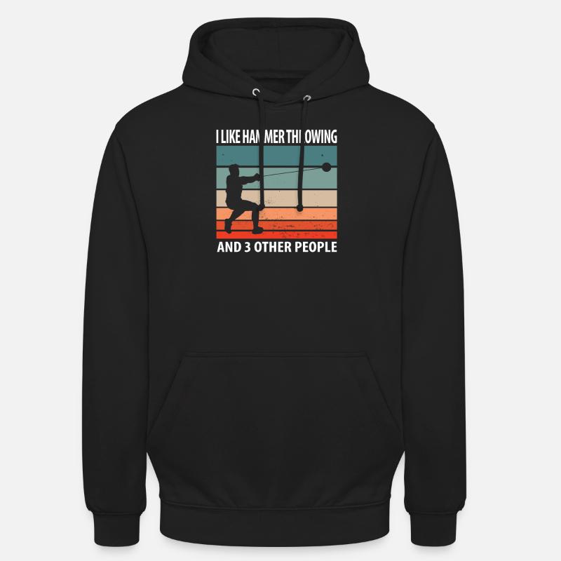 Lancer de marteau - Sweat-shirt à capuche unisexe - noir