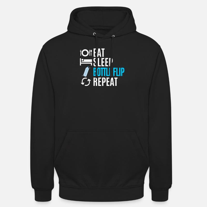 Water Bottel Flipping Gift Bottle - Sweat-shirt à capuche unisexe - noir