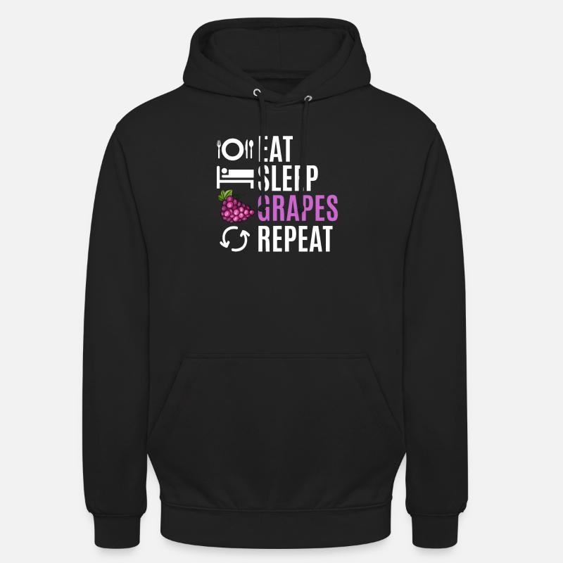 Grape Grapes Wine Gift - Unisex Hoodie - black