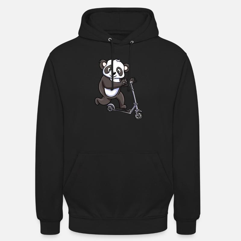 Scooter Roller Tretroller Geschenk - Unisex Hoodie - Schwarz