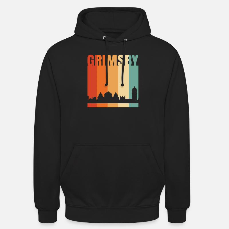 Grimsby - Sweat-shirt à capuche unisexe - noir