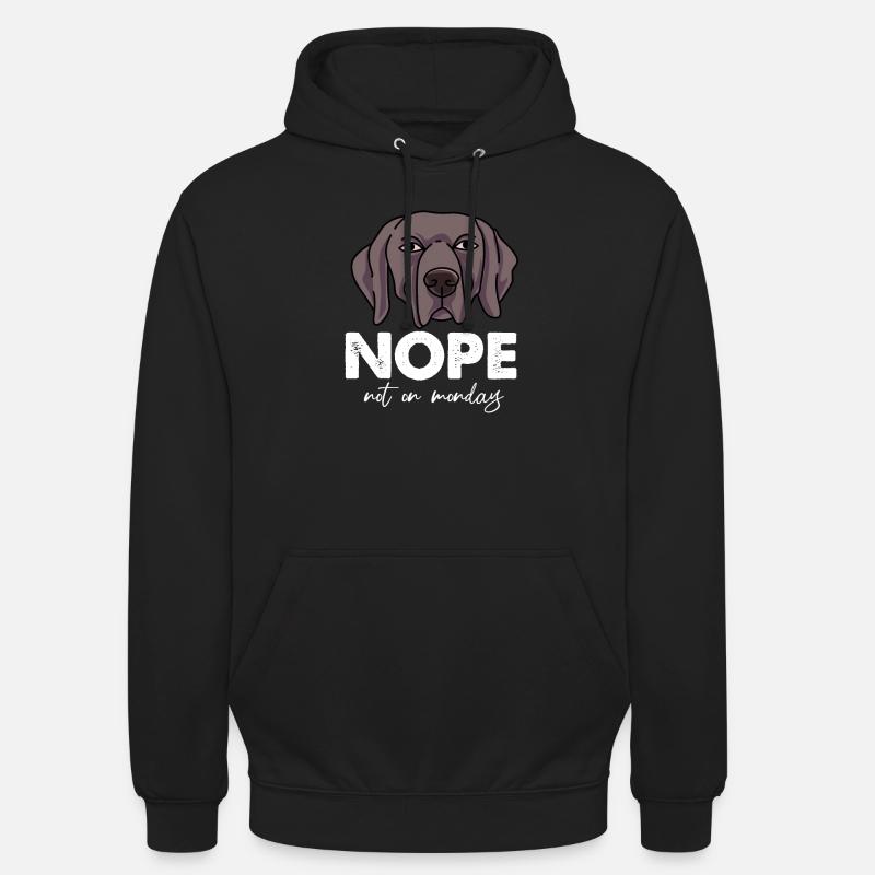 Weimaraner - Sweat-shirt à capuche unisexe - noir