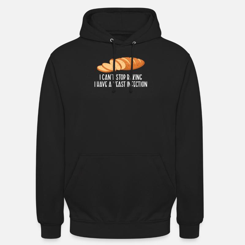 Infection à levures de cuisson - Sweat-shirt à capuche unisexe - noir