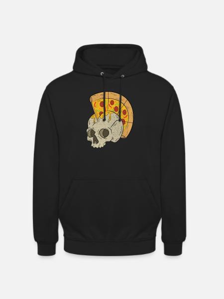 Skull Pizza - Unisex Hoodie - black