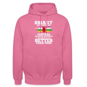 Zentral Afrikanische Republic - Unisex Hoodie - Pink - Vorne - Alina (178cm) & Michal (187cm)