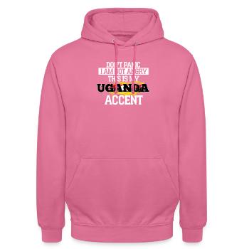 Uganda - Unisex Hoodie - pink - Front - Alina (178cm) & Michal (187cm)