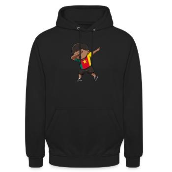 Kamerun - Unisex Hoodie - Schwarz - Vorne - Alina (178cm) & Michal (187cm)