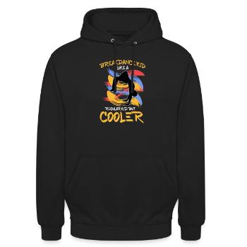 Breakdancing - Unisex Hoodie - Schwarz - Vorne - Alina (178cm) & Michal (187cm)
