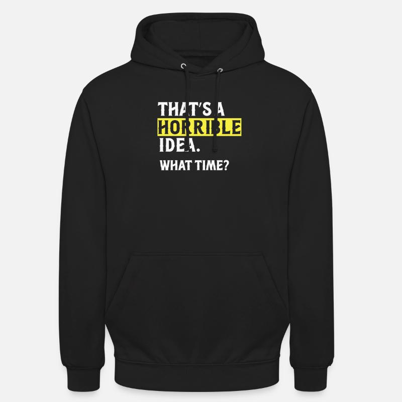 Drôle de dicton - Sweat-shirt à capuche unisexe - noir