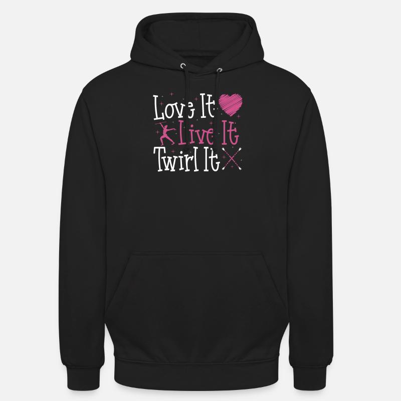 Baton Twirling Baton Twirler Geschenk - Unisex Hoodie - Schwarz