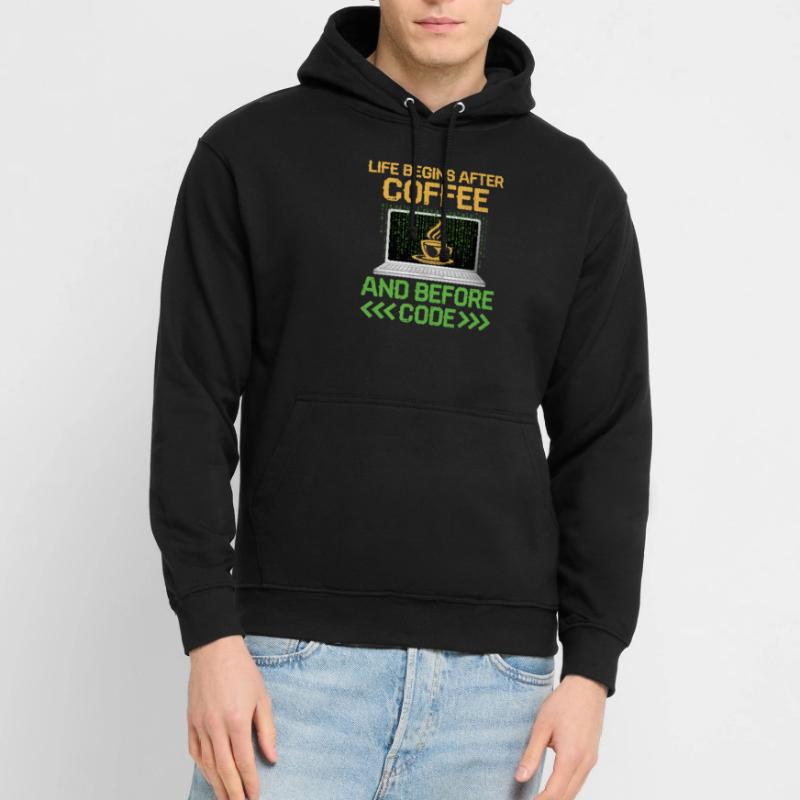 Kaffee-Codierung Programmierer Programmierer Entwickler Nerd Coff Unisex Hoodie