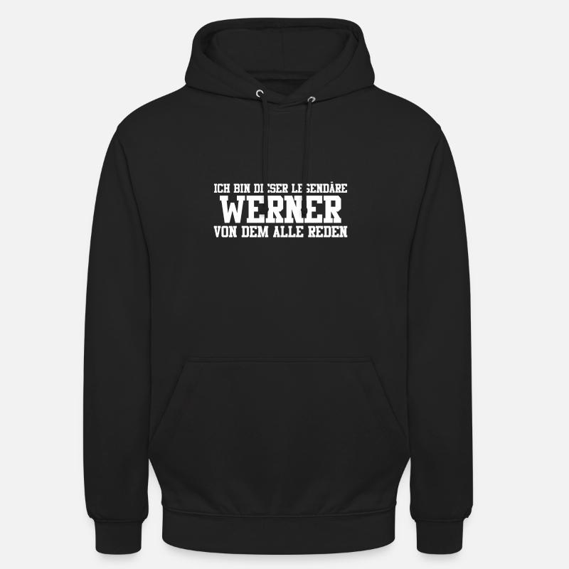 Werner Name Design - Unisex Hoodie - Schwarz