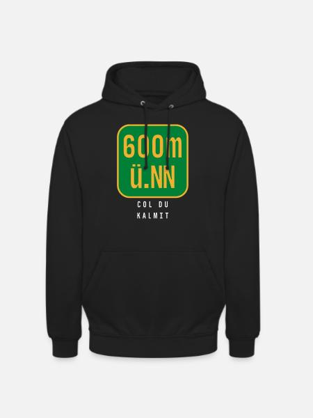 Col Du Kalmit - Unisex Hoodie - Schwarz