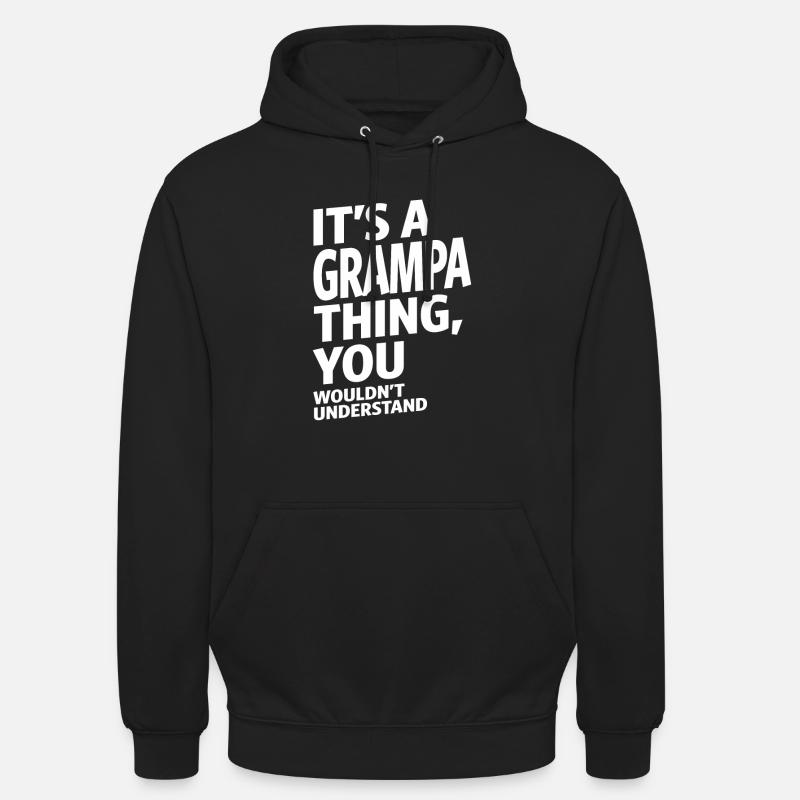 C'est une chose Grampa - Sweat-shirt à capuche unisexe - noir
