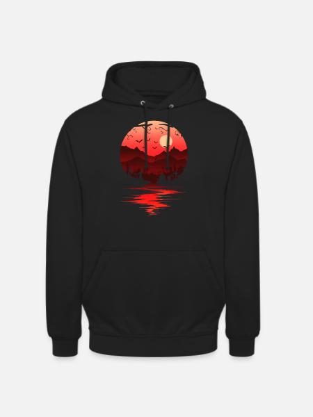 Blutiger Mond - Unisex Hoodie - Schwarz