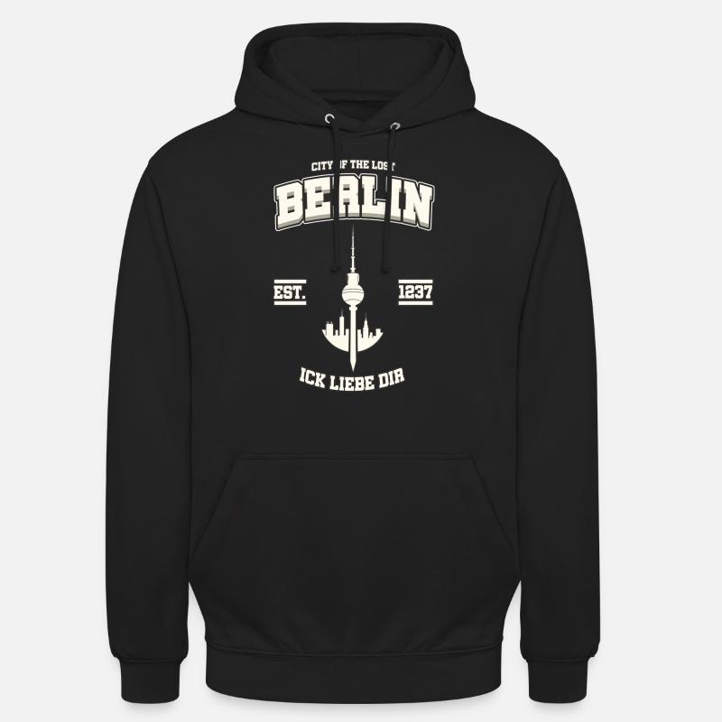 La Cité des Perdus - Sweat-shirt à capuche unisexe - noir