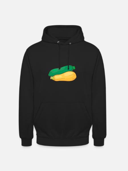 courgette - Sweat-shirt à capuche unisexe - noir