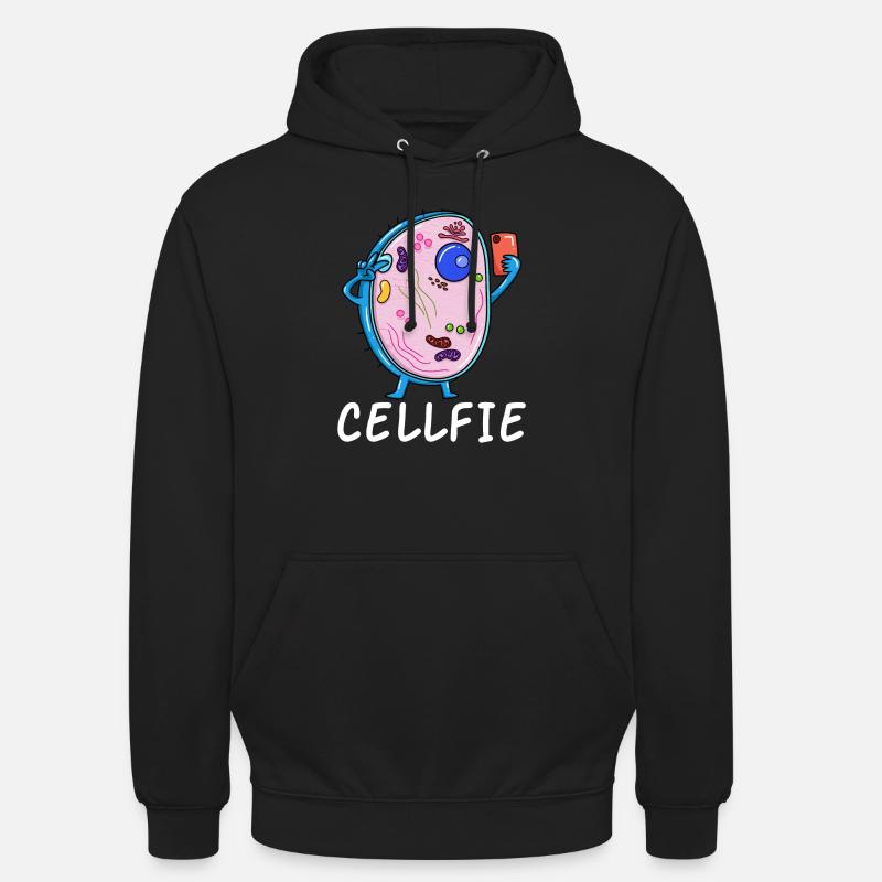 Cellfie - Sweat-shirt à capuche unisexe - noir