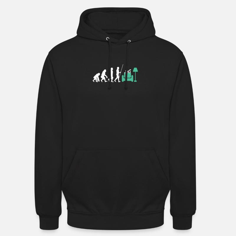 Chat avec des yeux laser - Sweat-shirt à capuche unisexe - noir