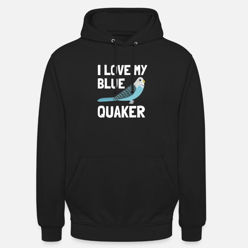 Blue Quaker Parrot Maman - Sweat-shirt à capuche unisexe - noir