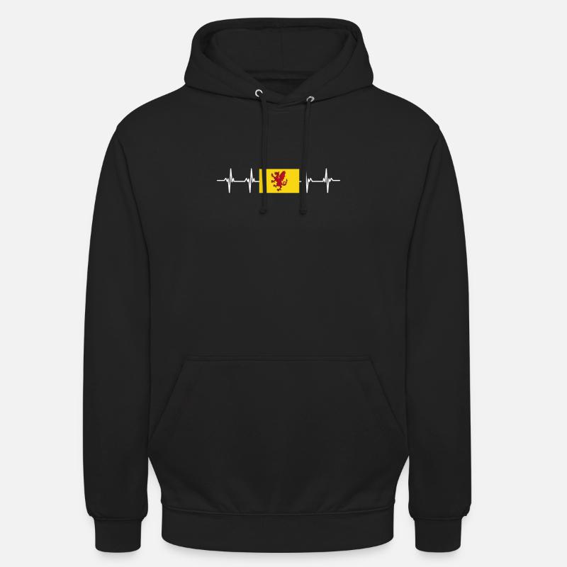 Drapeau du Somerset du Royaume-Uni - Sweat-shirt à capuche unisexe - noir