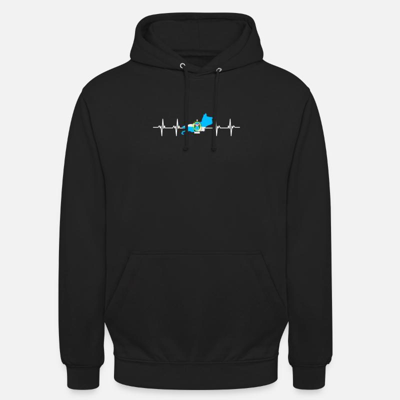 Drapeau de l’Argentine - Sweat-shirt à capuche unisexe - noir