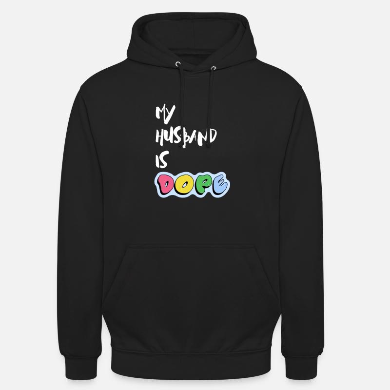 Mariage - Mon mari est - Sweat-shirt à capuche unisexe - noir