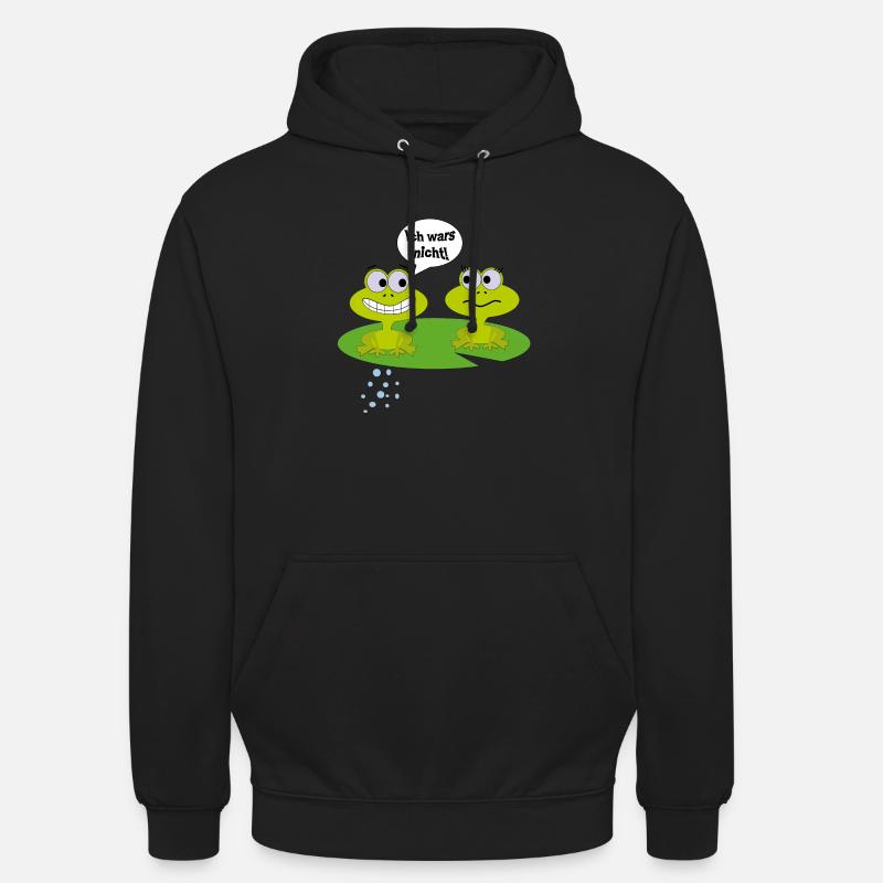 Comic-Frösche - Unisex Hoodie - Schwarz