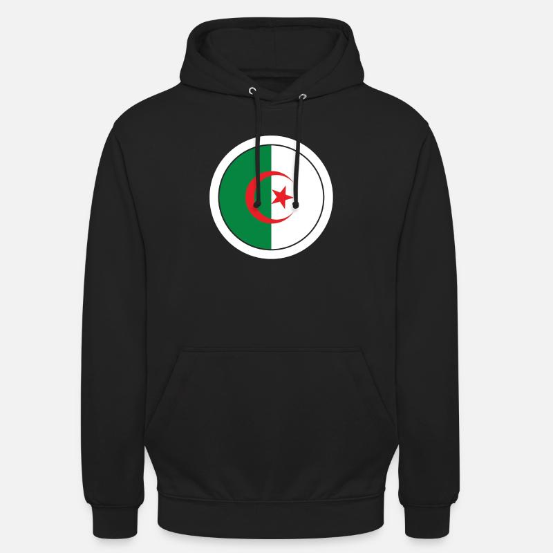 Algerie drapeau pays - Sweat-shirt à capuche unisexe - noir