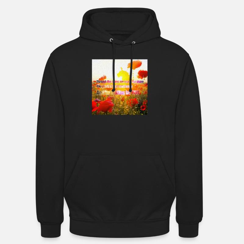 u2 with or without you - Sweat-shirt à capuche unisexe - noir