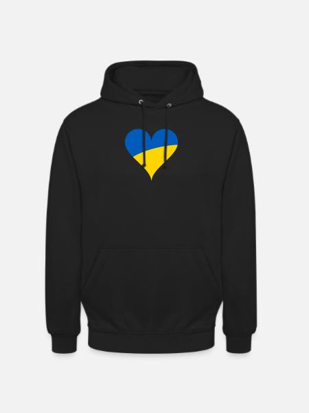 Ukraine - Sweat-shirt à capuche unisexe - noir