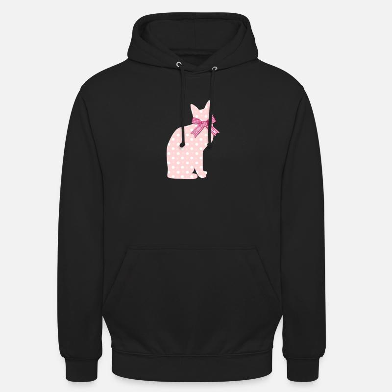 Chat rose « Vibrant » Livres - Sweat-shirt à capuche unisexe - noir