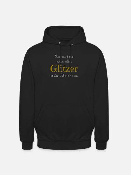 glitzer - Unisex Hoodie - Schwarz