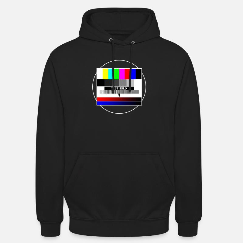tv-testbild - Sweat-shirt à capuche unisexe - noir