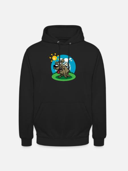 funny_dog - Unisex Hoodie - black