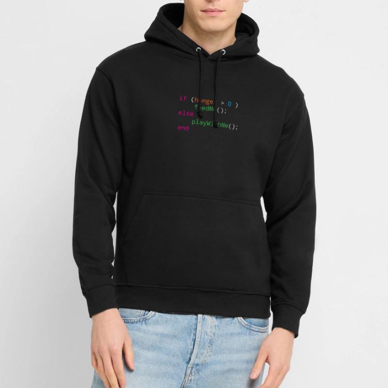 Programmierer Quellcode Hunger oder Spielen Unisex Hoodie