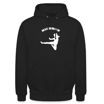 Kickboxing - Unisex Hoodie - Schwarz - Vorne - Alina (178cm) & Michal (187cm)