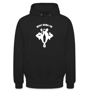 Kickboxing - Unisex Hoodie - Schwarz - Vorne - Alina (178cm) & Michal (187cm)