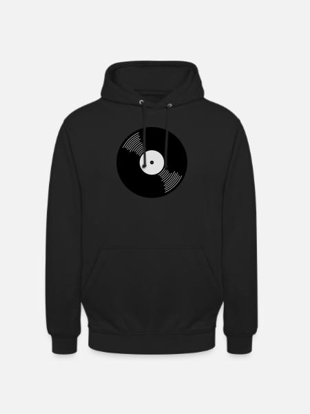 Vinyle - Sweat-shirt à capuche unisexe - noir