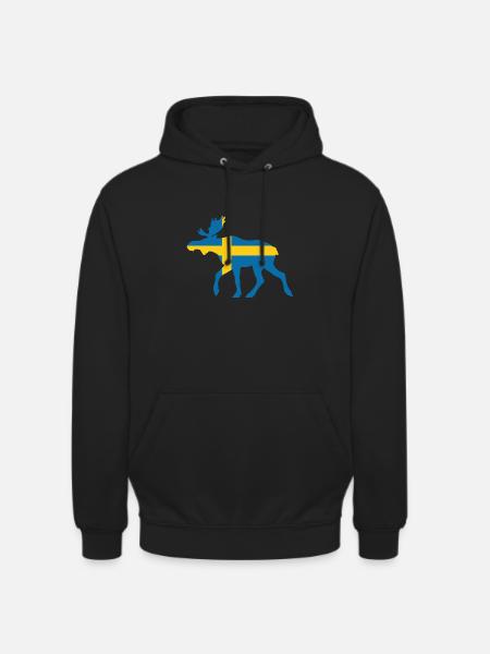 Sweden Moose - Unisex Hoodie - black