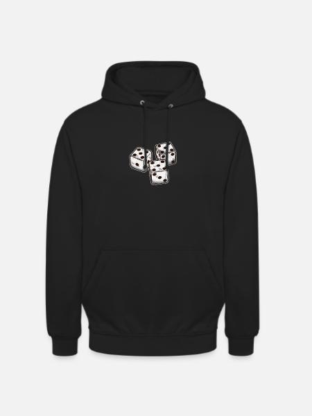 Cubes - Sweat-shirt à capuche unisexe - noir