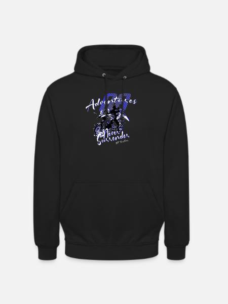 66 Adventures Never Surrender - Unisex Hoodie - black